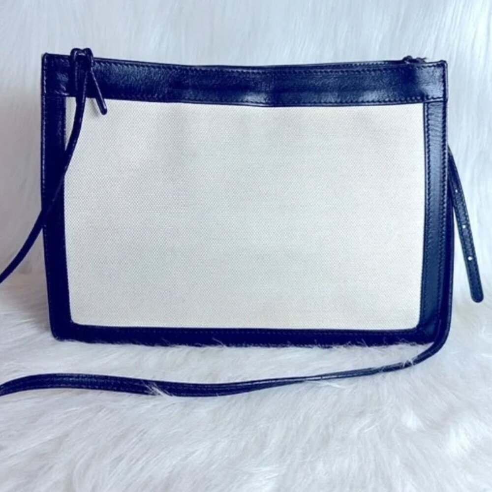 BALENCIAGA .Paris canvas & black leather crossbody - Picture 3 of 10